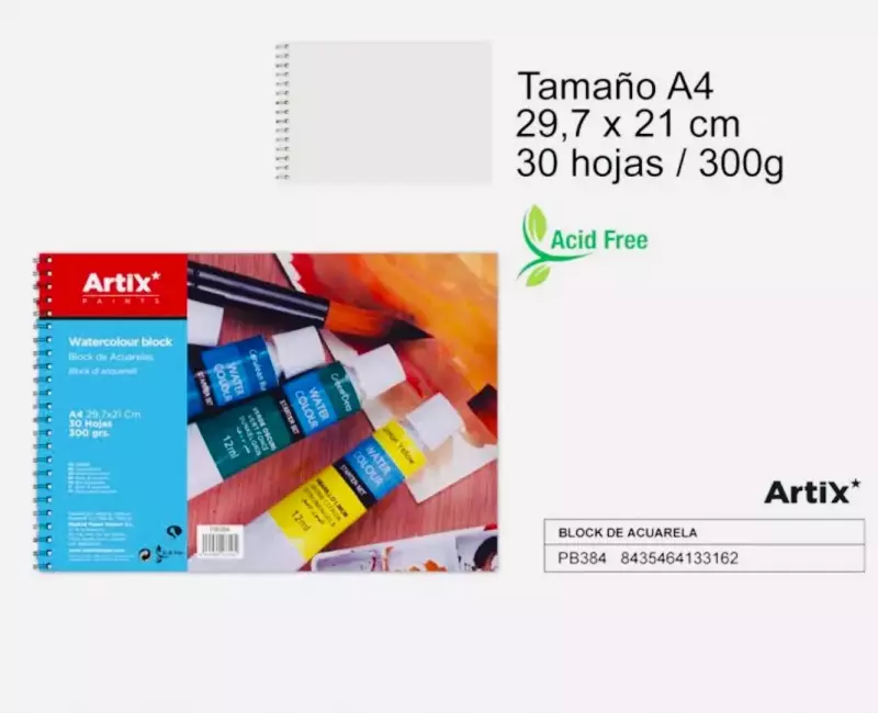 Blok do akwareli ArtiX A4 30 szt.
