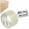 Taśma pakowa przeźroczysta 48 mm x 40 m klej akrylowy do pakowania mocna - zdjęcie
