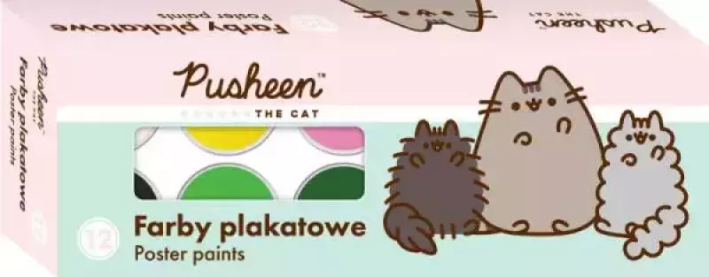 Farby plakatowe 12 kolorów 20 ml PUSHEEN mkmn Farby plakatowe 12 kolorów 20 ml PUSHEEN mkmn