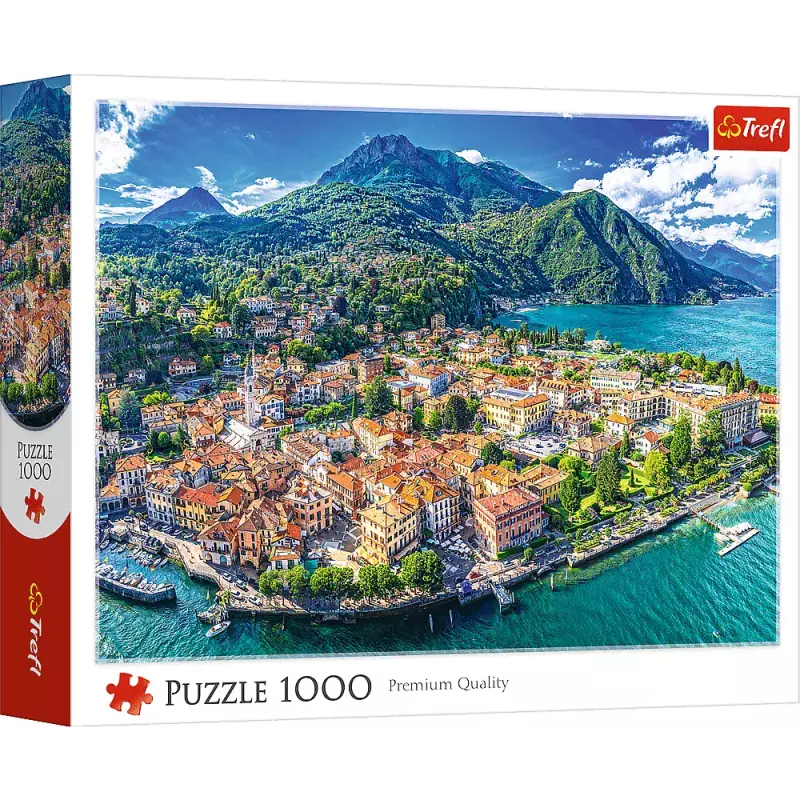 Puzzle 1000 elementów. Menaggio nad jeziorem Como, Włochy Puzzle 1000 elementów. Menaggio nad jeziorem Como, Włochy