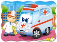 Puzzle 30 elementów. Karetka i doktor, zdjęcie 2