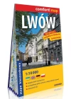 Lwów; kieszonkowy laminowany plan miasta 1:10 000 - zdjęcie