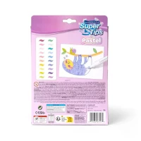Crayola Super Tips Flamastry mazaki dla dzieci zmywalne pastelowe 20szt., zdjęcie 12