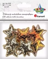 Dekoracje samoprzylepne gwiazdki 34x34mm 12szt - zdjęcie