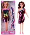 Lalka Natalia w cekinowej sukience 29cm mix - zdjęcie