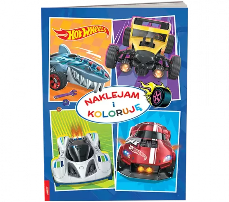 Hot Wheels. Naklejam i koloruję