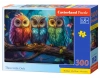 Puzzle 300 elementów. Trzy małe sowy - zdjęcie