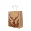 Torebka prezentowa Vintage Christmas Deer, średnia - zdjęcie