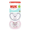 Nuk Smoczek UspokajajĄcy 2 Elementy 18-36 M Air Kot/miŚ Op.2 szt. 10177224 - zdjęcie