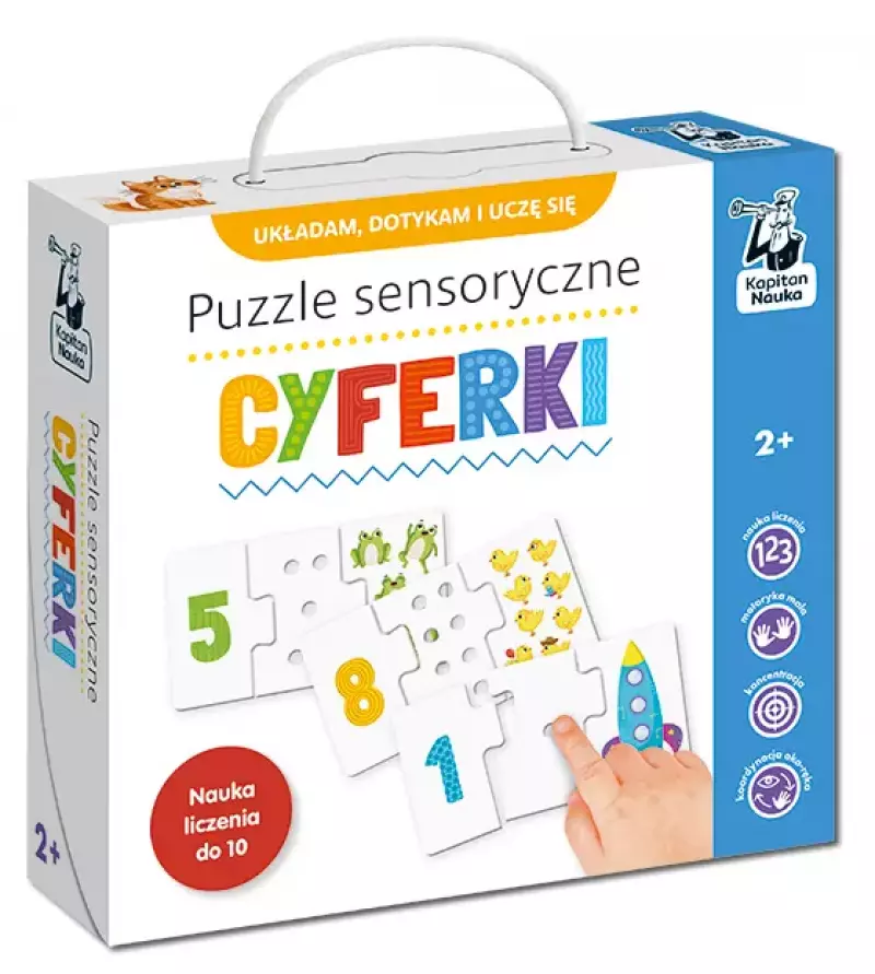 Puzzle sensoryczne 30 elementów. Cyferki Puzzle sensoryczne 30 elementów. Cyferki