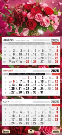 KALENDARZ TRÓJDZIELNY 2025 ROK ŚCIENNY PŁASKA GŁÓWKA GÓRY CZARNY STAW, zdjęcie 12