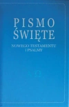 Pismo Święte Nowego Testamentu i psalmy, niebieskie - zdjęcie