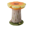 Figurka Ogrodowa - Stojak na Doniczkę Kwiat Pomarańczowy 31 x 30,5 x 33 cm, pakiet 2 sztuk - zdjęcie