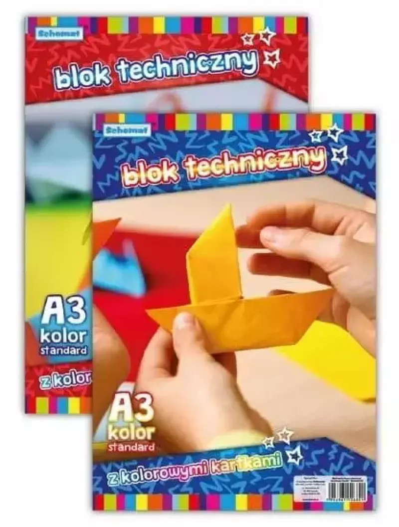 Blok techniczny A3 10 kartek kolorowy