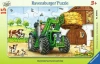 Puzzle ramkowe 15 elementów. Traktor - zdjęcie