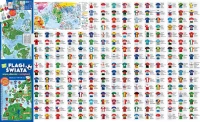 Flagi świata. Mapa piłkarska z naklejkami, zdjęcie 4