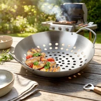 Koszyk do grillowania stalowy perforowany 28 cm, zdjęcie 2