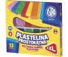 Plastelina prostokątna XXL, 12 kolorów - zdjęcie