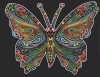 Kolorowanka Welwetowa Colorvelvet A4 Motyl - zdjęcie