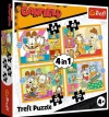 Puzzle 4w1 Trefl Garfield Trefl - zdjęcie