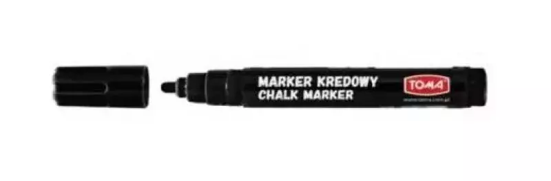 Marker kredowy 4,45 mm, czarny Marker kredowy 4,45 mm, czarny