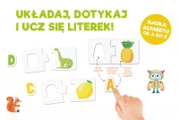 Puzzle sensoryczne 72 elementy. Literki, zdjęcie 2
