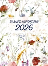 Kalendarz 2026 planer miesięczny A4 Kwiaty - zdjęcie