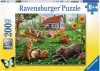 Puzzle XXL 200 elementów. Zabawa w ogrodzie - zdjęcie