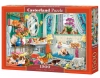 Puzzle 1500 elementów. Szalona kąpiel zwierząt - zdjęcie