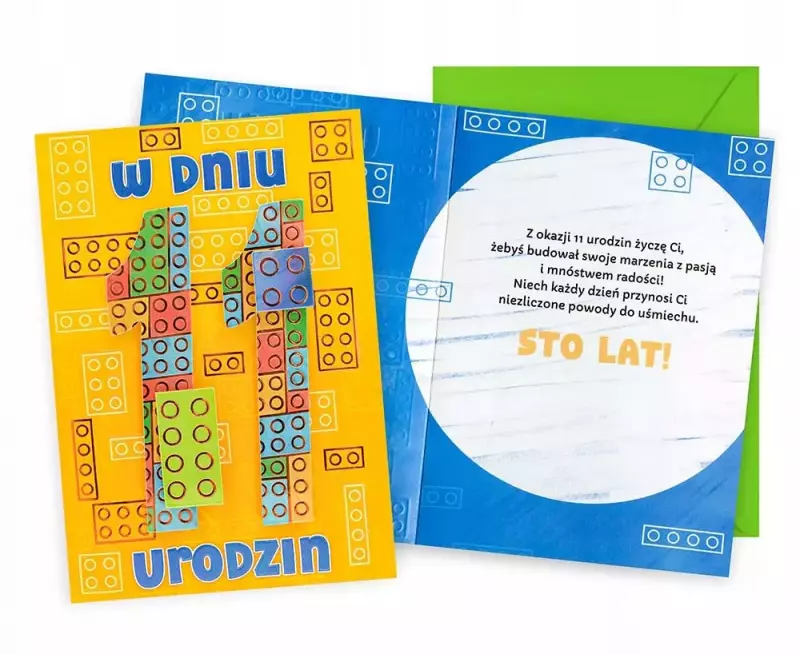 Karnet Urodziny 11 Karnet Urodziny 11