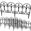 Ogrodzenie Ogrodowe Plastikowe Czarne 59x33CM 4 Panele Kinzo - zdjęcie