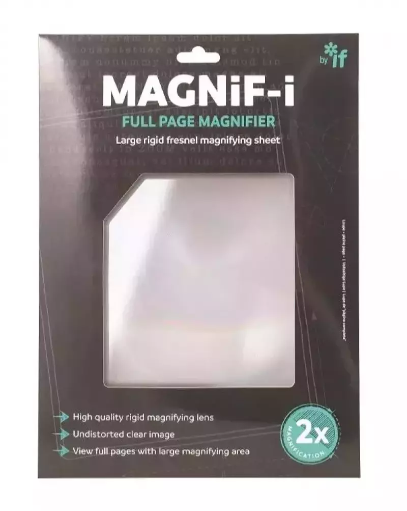 Magnifi-i, arkusz A4 powiększający/lupa do książki