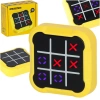 Kółko krzyżyk gra elektroniczna logiczna tic tac toe konsola przenośna żółta - zdjęcie