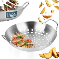 Koszyk do grillowania stalowy perforowany 28 cm, zdjęcie 13