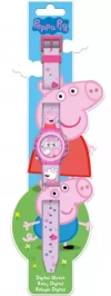 Zegarek cyfrowy KE02 ECO Świnka Peppa. Peppa Pig  (bez plastikowego opakowania) PP09046 Kids Euroswan - zdjęcie