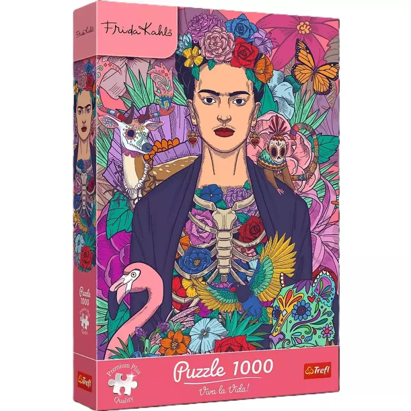 PUZZLE 1000Trefl Premium Plus Frida Kahlo Kwitnąca dusza 12096 PUZZLE 1000Trefl Premium Plus Frida Kahlo Kwitnąca dusza 12096