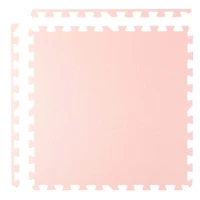 Duża mata piankowa puzzle Ricokids 60x60 cm 4 szt. brzoskwiniowo-biała, zdjęcie 6