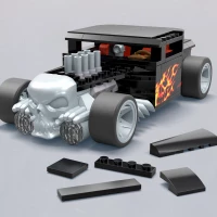 MEGA HW Bone Shaker Kolekcjonerski pojazd Zestaw klocków, zdjęcie 8