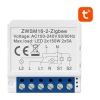 Przekaźnik dopuszkowy Zigbee AVATTO ZWSM16-W2 Tuya 2-kanałowy - zdjęcie