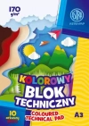 Blok kolorowy barwiony w masie ASTRAPAP A3 80g 15 ark - zdjęcie