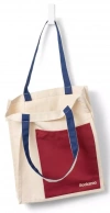 Bookaroo Torba bawełniana Dark Red&Navy - zdjęcie