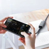 Adapter sieciowy Orico XC-R45-V1 USB-C do RJ45 Gigabit Ethernet 1 Gbps - czarny, zdjęcie 5