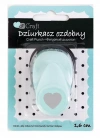Dziurkacz ozdobny 1,6cm serce falbanka - zdjęcie