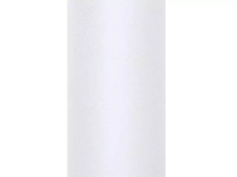 Tiul gładki, biały, 0,08 x 20m Tiul gładki, biały, 0,08 x 20m