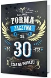 Karnet B6 Urodziny 30 - zdjęcie