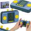 Gra zręcznościowa elektroniczna konsola retro gierka przenośna kieszonkowa niebieska - zdjęcie
