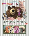 Masza i Niedźwiedź. Z wizytą w lesie. Książka z magnesami - zdjęcie