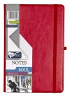 Notes Soul A5 192 strony w kratkę, czerwony - zdjęcie