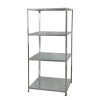 Regał Metalowy 4-Poziomowy 150 x 75 x 30 cm Udźwig Półki: 50 Kg - zdjęcie