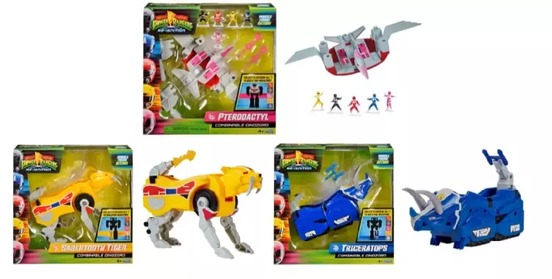 Mighty Morphin Power Rangers. Zestaw Dinozord Mighty Morphin Power Rangers. Zestaw Dinozord